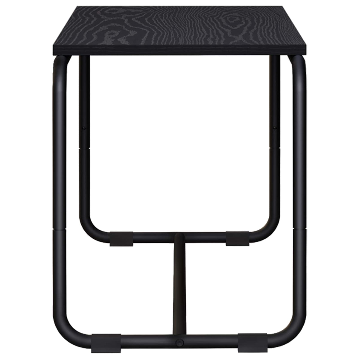 TV-standaard 98 x 35.5 x 42 cm Zwart eiken Bewerkt hout