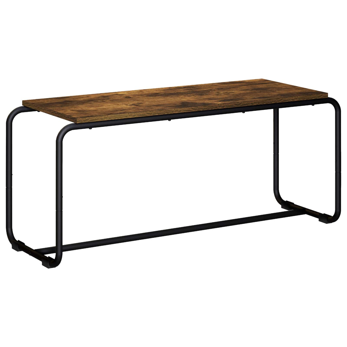 TV-standaard 98 x 35.5 x 42 cm Gerookt eiken Bewerkt hout