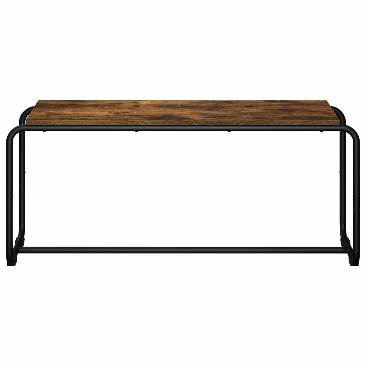 TV-standaard 98 x 35.5 x 42 cm Gerookt eiken Bewerkt hout