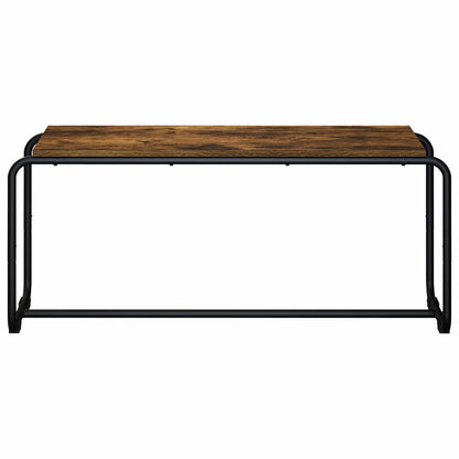 TV-standaard 98 x 35.5 x 42 cm Gerookt eiken Bewerkt hout