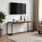 Tv-standaard 98x35.5x42 cm oud hout staal