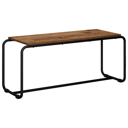 TV-standaard 98 x 35.5 x 42 cm Oud hout Bewerkt hout