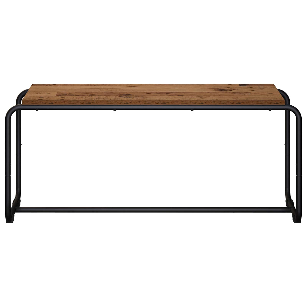 TV-standaard 98 x 35.5 x 42 cm Oud hout Bewerkt hout