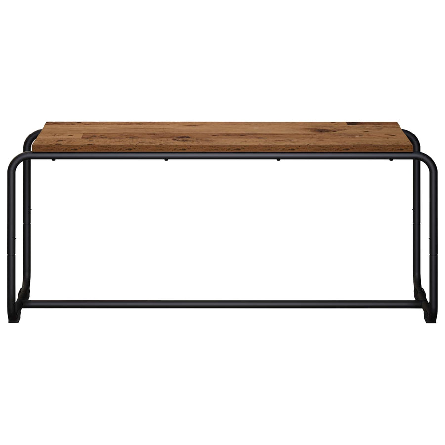 TV-standaard 98 x 35.5 x 42 cm Oud hout Bewerkt hout