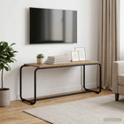 Tv-meubel 98x35.5x42 cm artisanaal eiken bewerkt hout