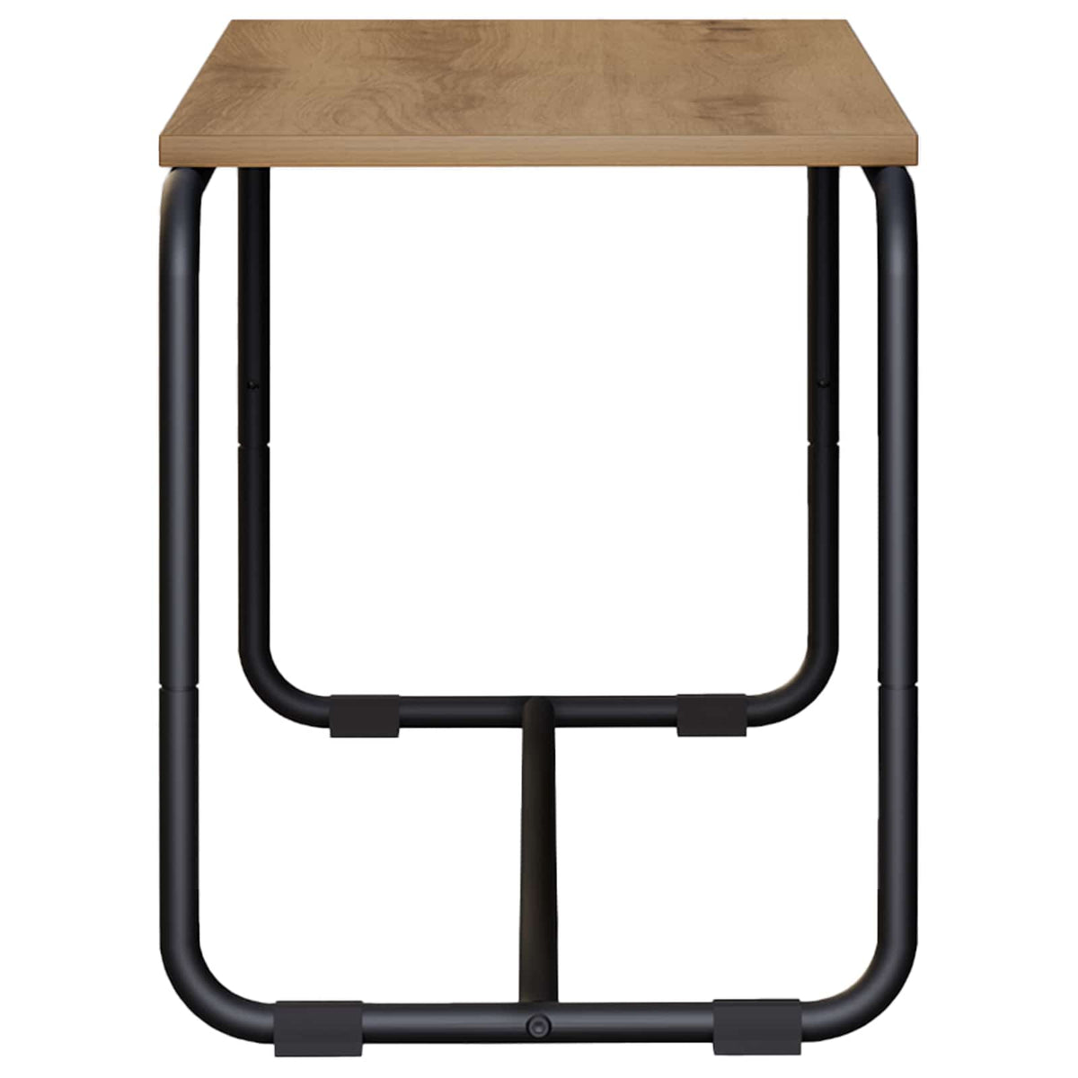 TV-standaard 98 x 35.5 x 42 cm Artisanaal eiken Bewerkt hout