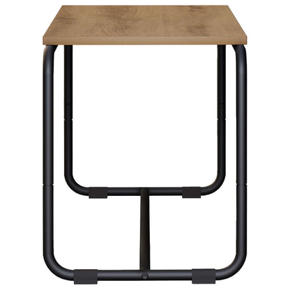 TV-standaard 98 x 35.5 x 42 cm Artisanaal eiken Bewerkt hout