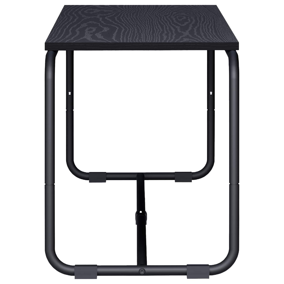 TV-standaard 113.5 x 35.5 x 42 cm Zwart eiken Bewerkt hout