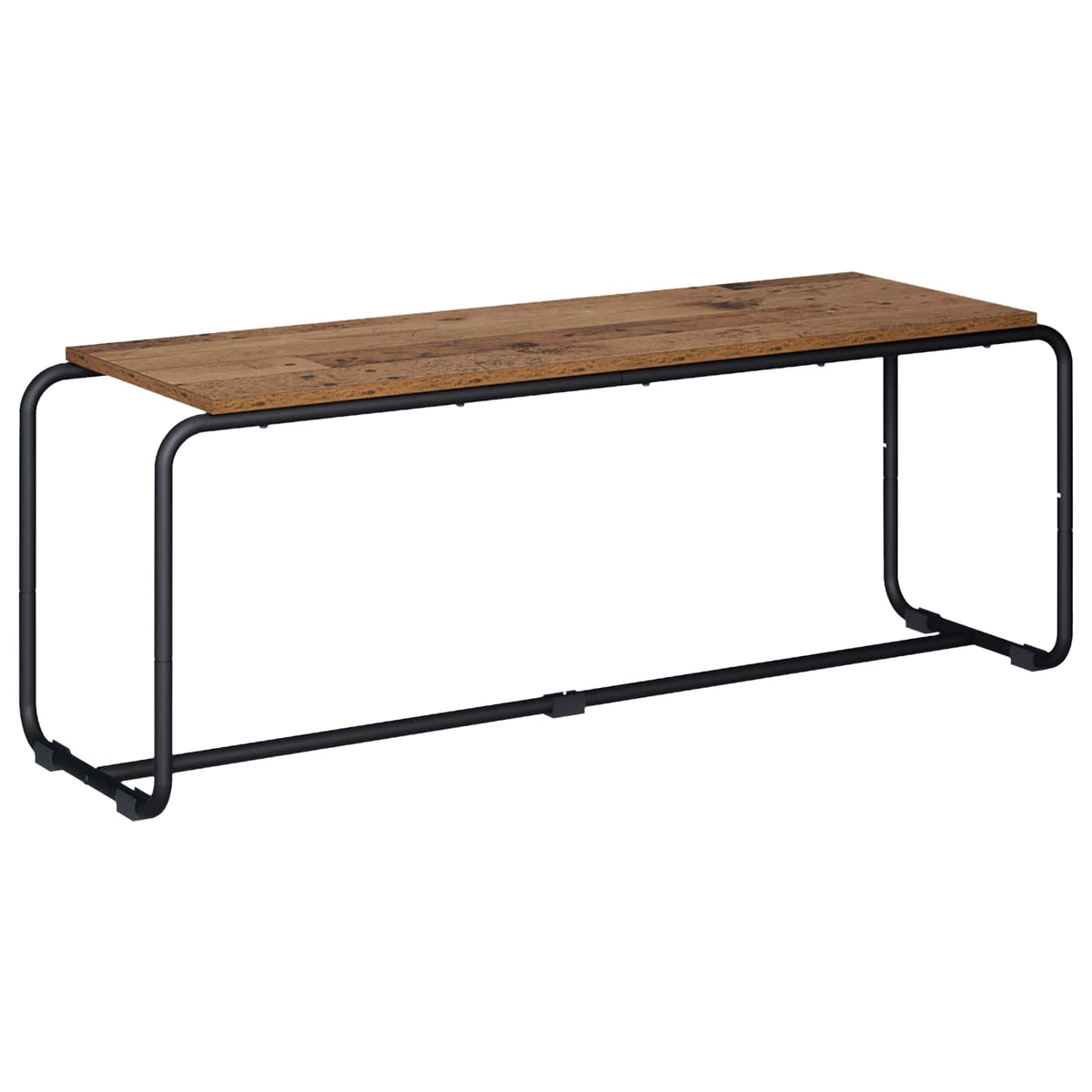 TV-standaard 113.5 x 35.5 x 42 cm Oud hout Bewerkt hout