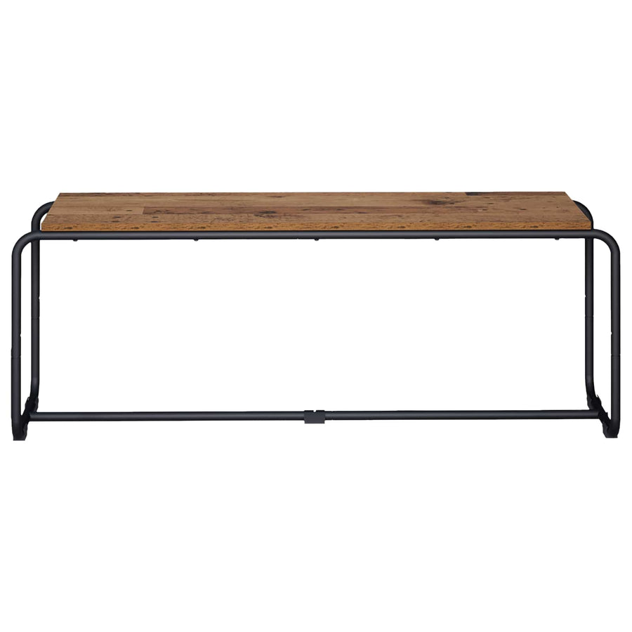 TV-standaard 113.5 x 35.5 x 42 cm Oud hout Bewerkt hout
