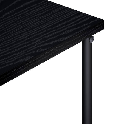 TV-standaard 80 x 40 x 50 cm Zwart eiken Bewerkt hout