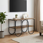 TV-standaard 80 x 40 x 50 cm Gerookt eiken Bewerkt hout