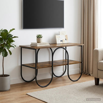 TV-standaard 80 x 40 x 50 cm Gerookt eiken Bewerkt hout