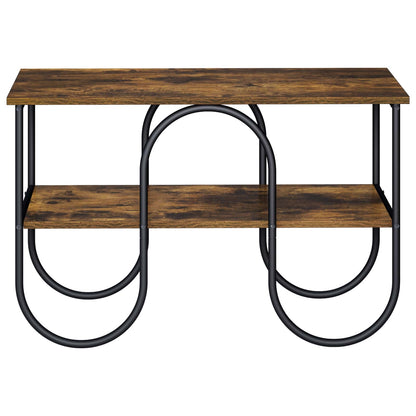 TV-standaard 80 x 40 x 50 cm Gerookt eiken Bewerkt hout