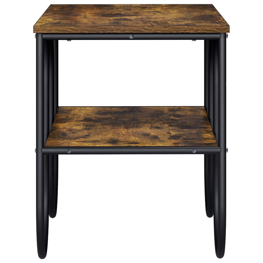 TV-standaard 80 x 40 x 50 cm Gerookt eiken Bewerkt hout