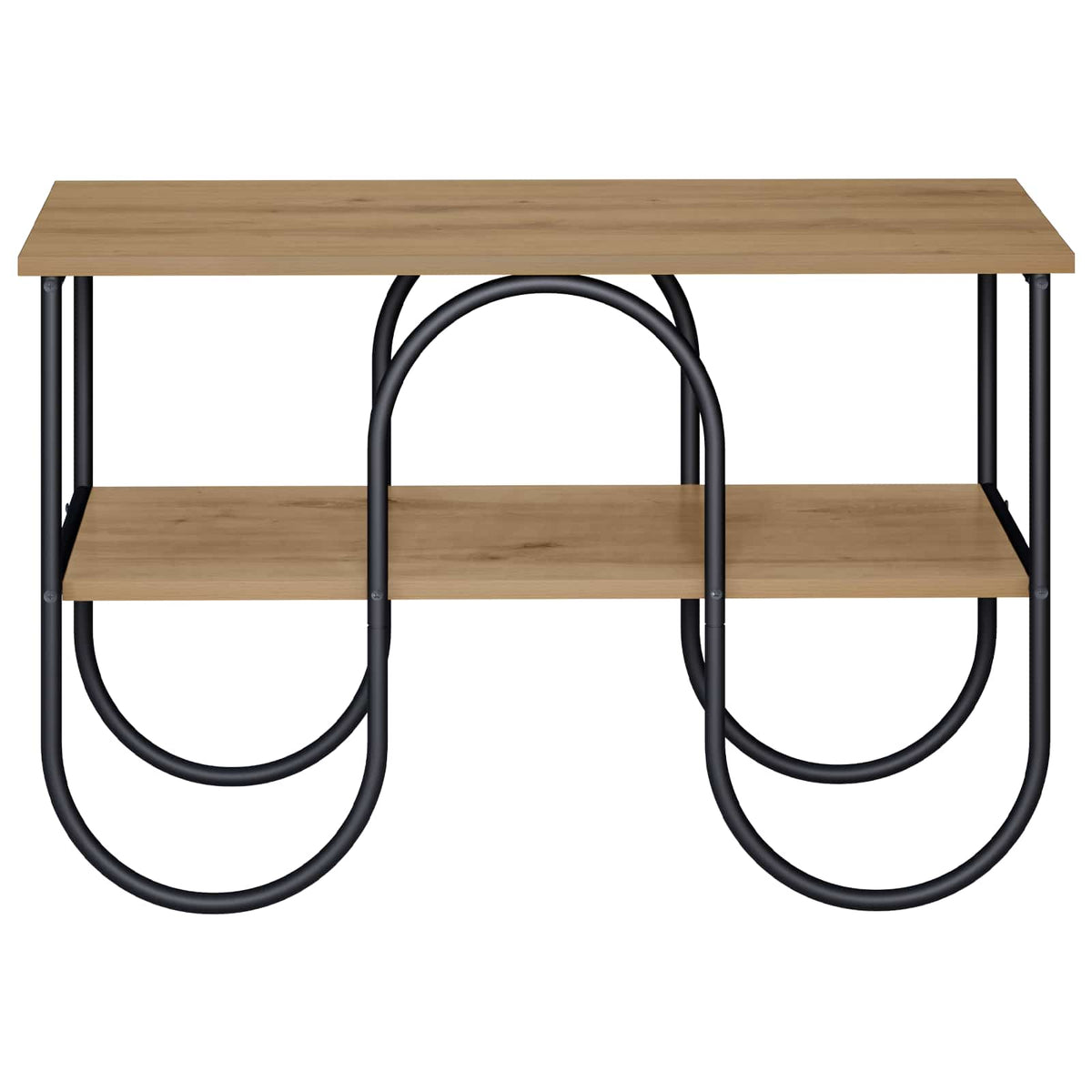 TV-standaard 80 x 40 x 50 cm Artisanaal eiken Bewerkt hout