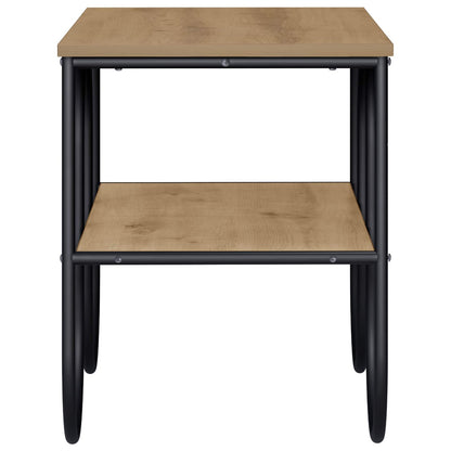TV-standaard 80 x 40 x 50 cm Artisanaal eiken Bewerkt hout