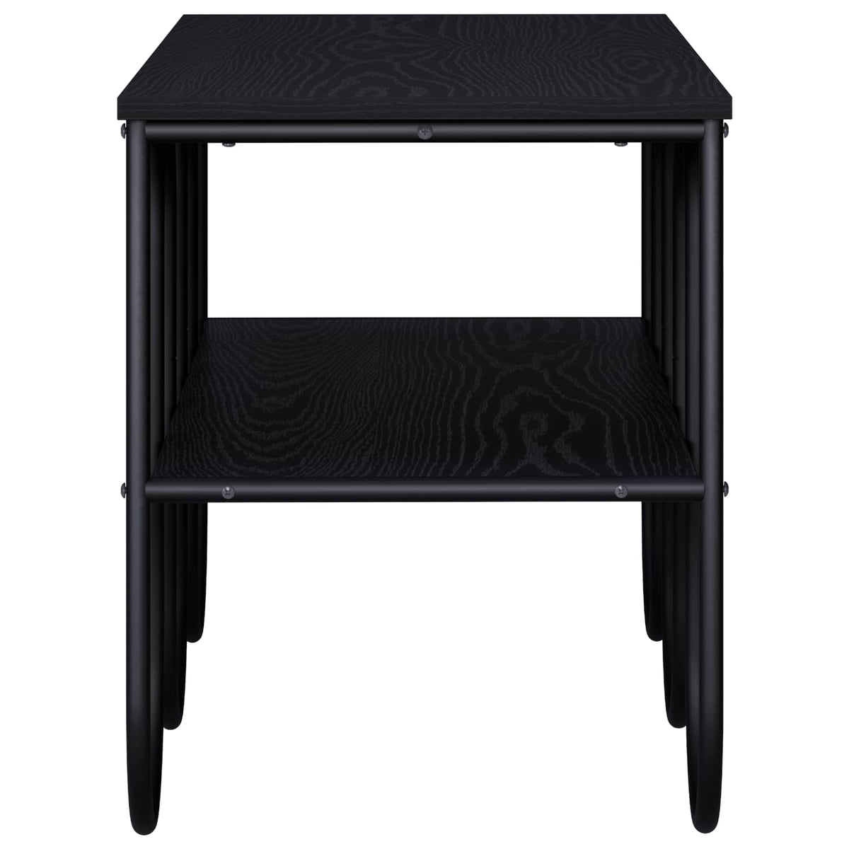 TV-standaard 100 x 40 x 50 cm Zwart eiken Bewerkt hout
