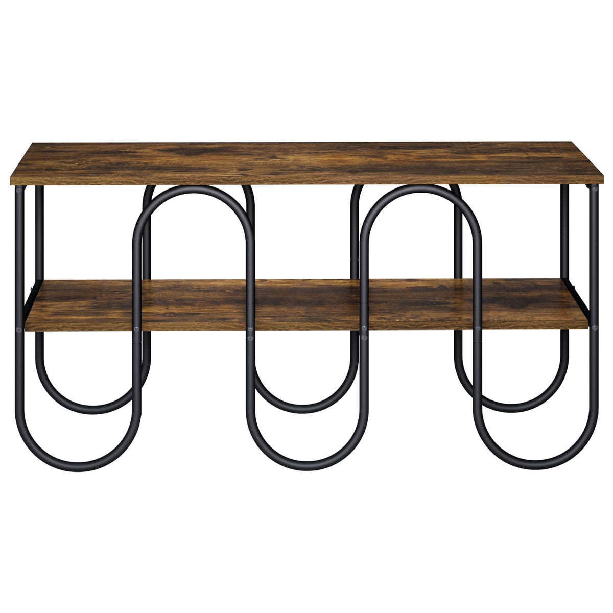 TV-standaard 100 x 40 x 50 cm Gerookt eiken Bewerkt hout