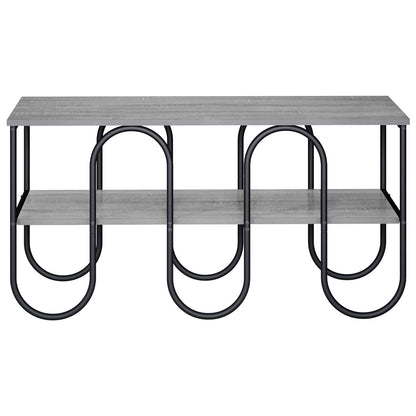 TV-standaard 100 x 40 x 50 cm Grijs Sonoma Bewerkt hout