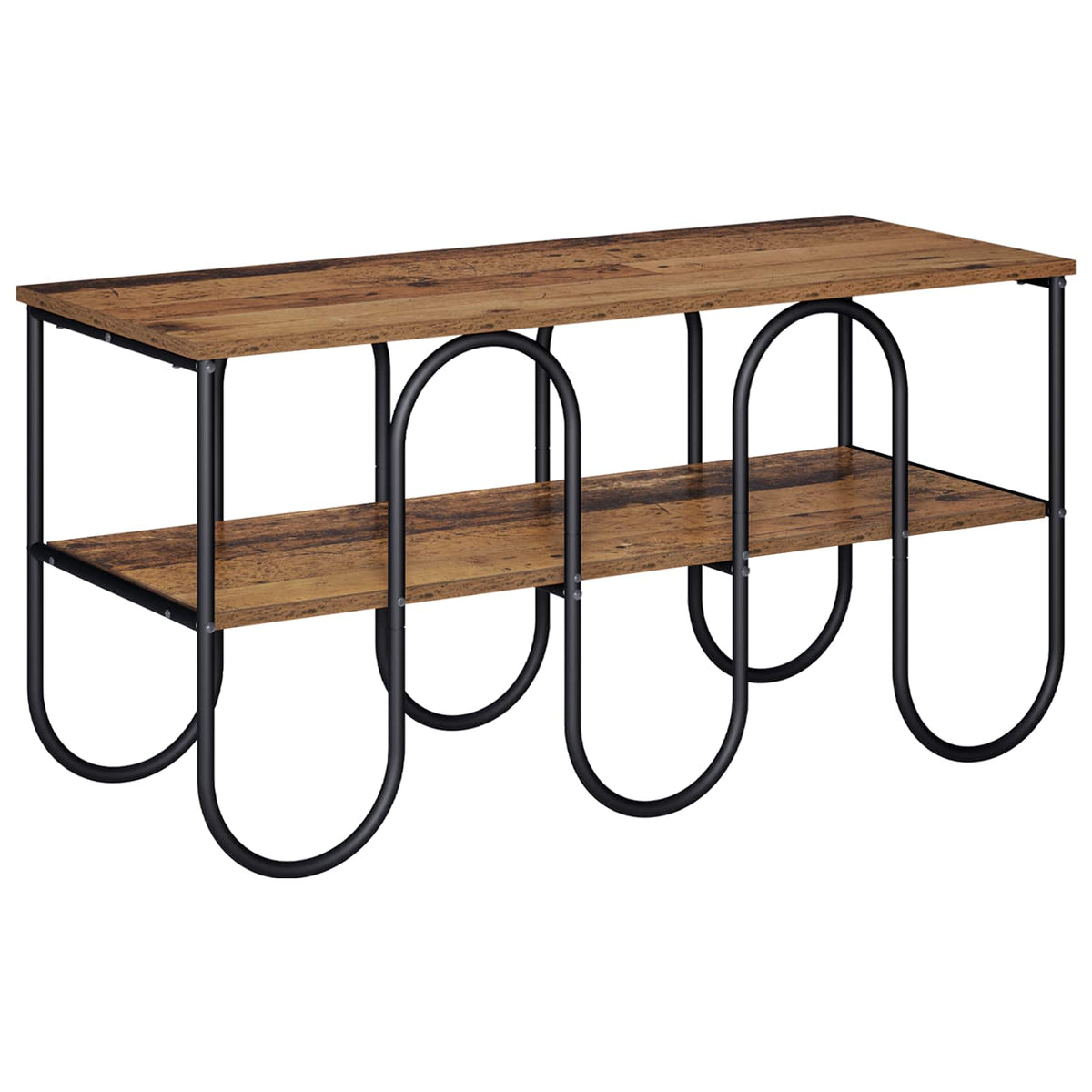 TV-standaard 100 x 40 x 50 cm Oud hout Bewerkt hout