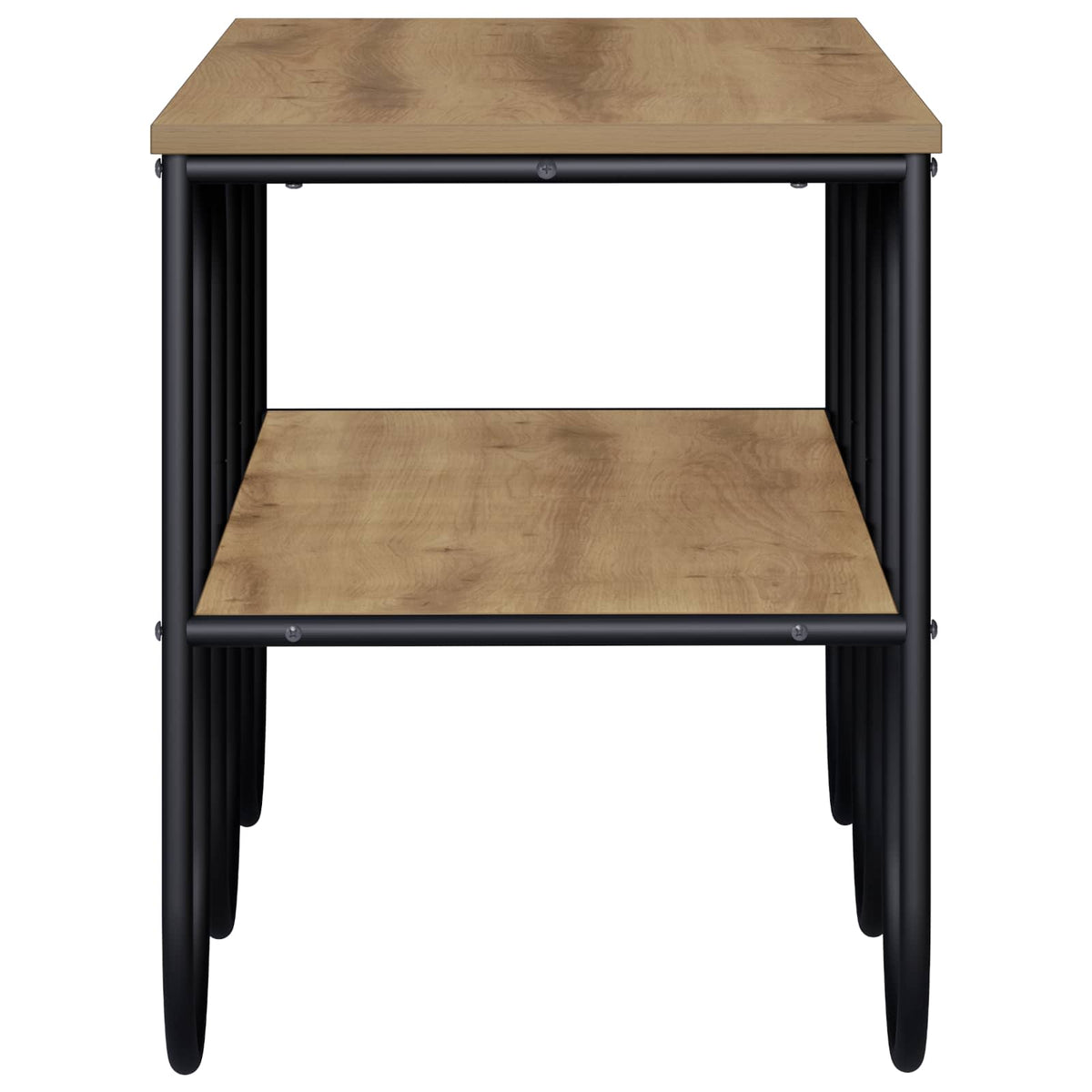 TV-standaard 100 x 40 x 50 cm Artisanaal eiken Bewerkt hout