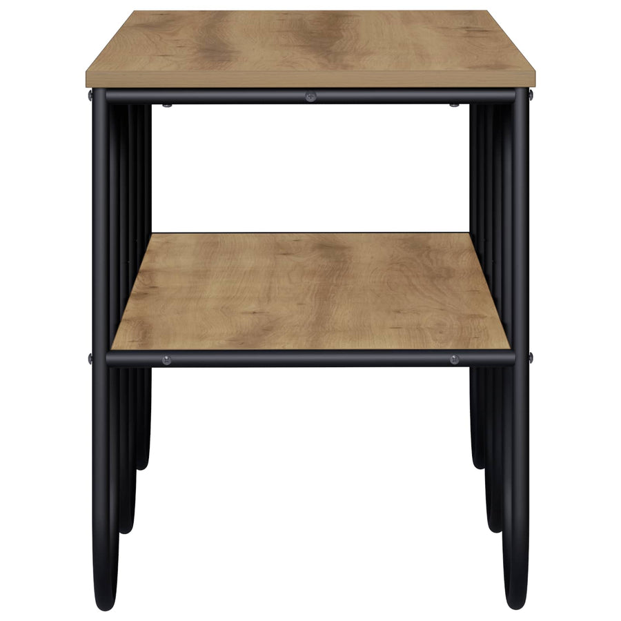 TV-standaard 100 x 40 x 50 cm Artisanaal eiken Bewerkt hout