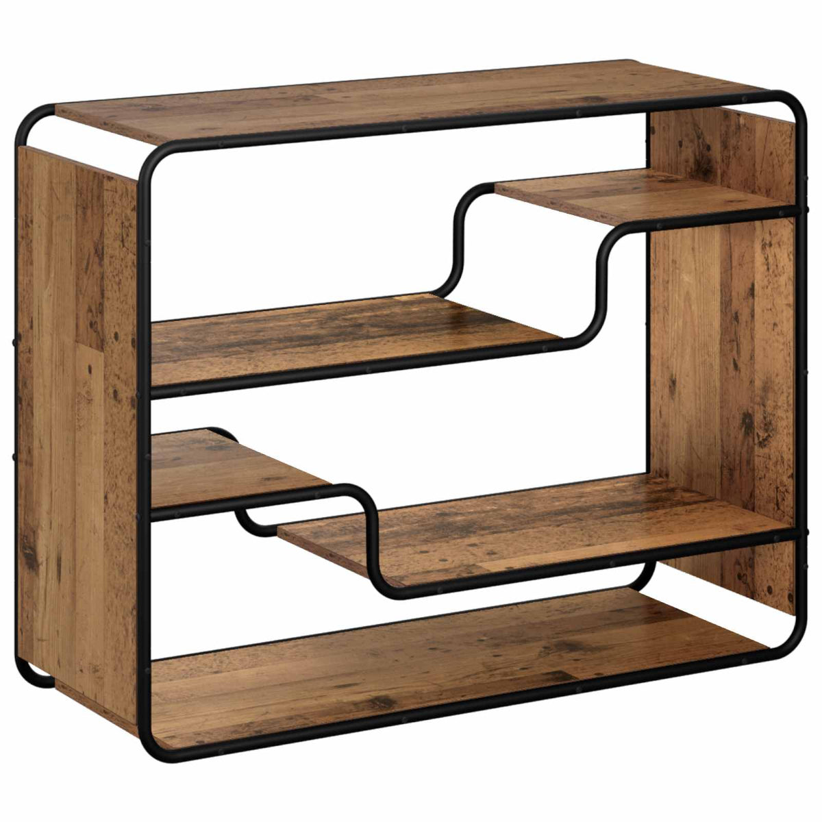 Dressoir Oud hout 98 x 37.5 x 75.5 cm Bewerkt hout