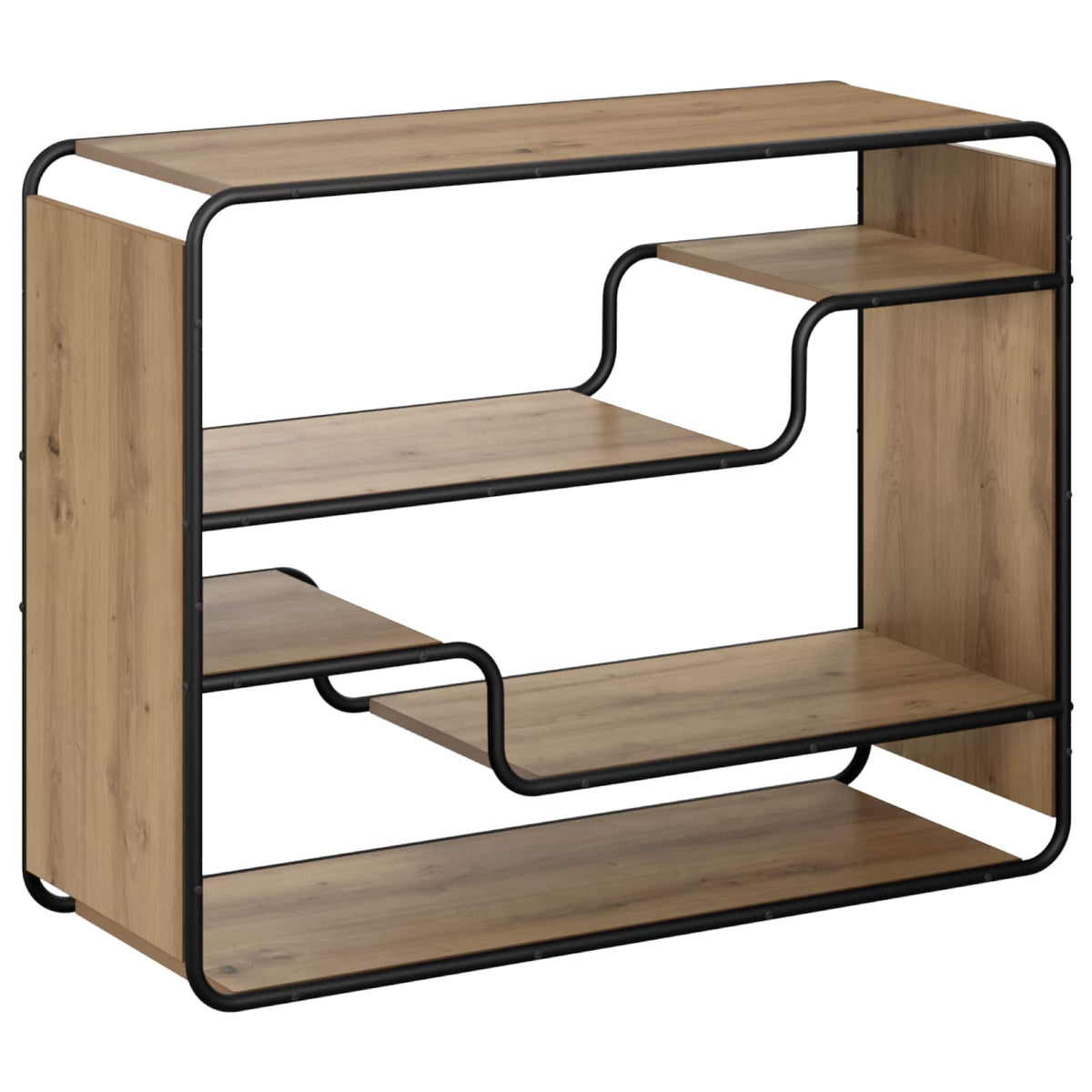 Dressoir Artisanaal eiken 98 x 37.5 x 75.5 cm Bewerkt hout