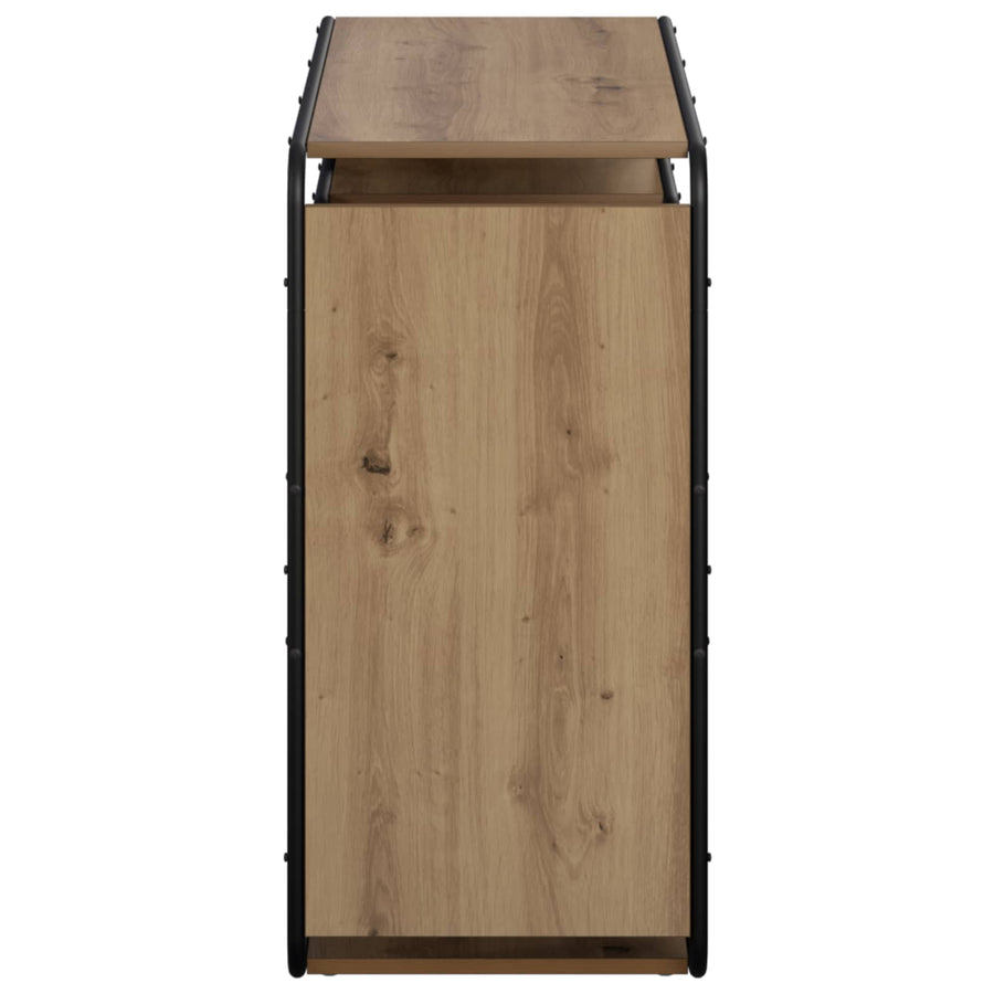 Dressoir Artisanaal eiken 98 x 37.5 x 75.5 cm Bewerkt hout