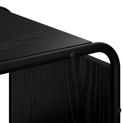 Dressoir Zwart eiken 60 x 37.5 x 64.5 cm Bewerkt hout