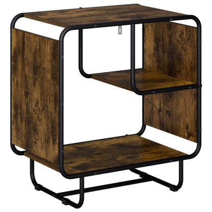 Dressoir Gerookt eiken 60 x 37.5 x 64.5 cm Bewerkt hout