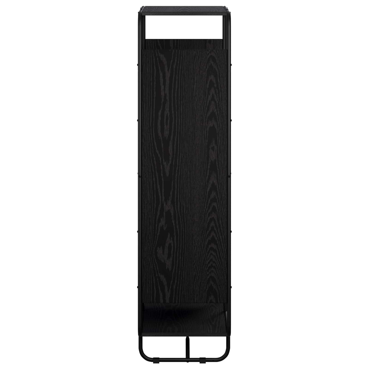 Hoge kast Zwart eiken 60 x 37,5 x 144 cm Bewerkt hout
