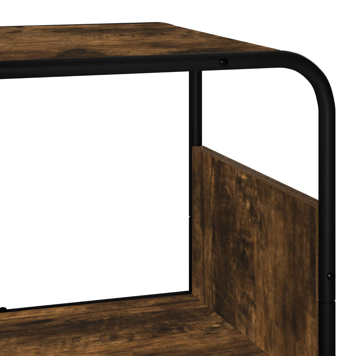 Hoge kast Gerookt eiken 60 x 37,5 x 144 cm Bewerkt hout
