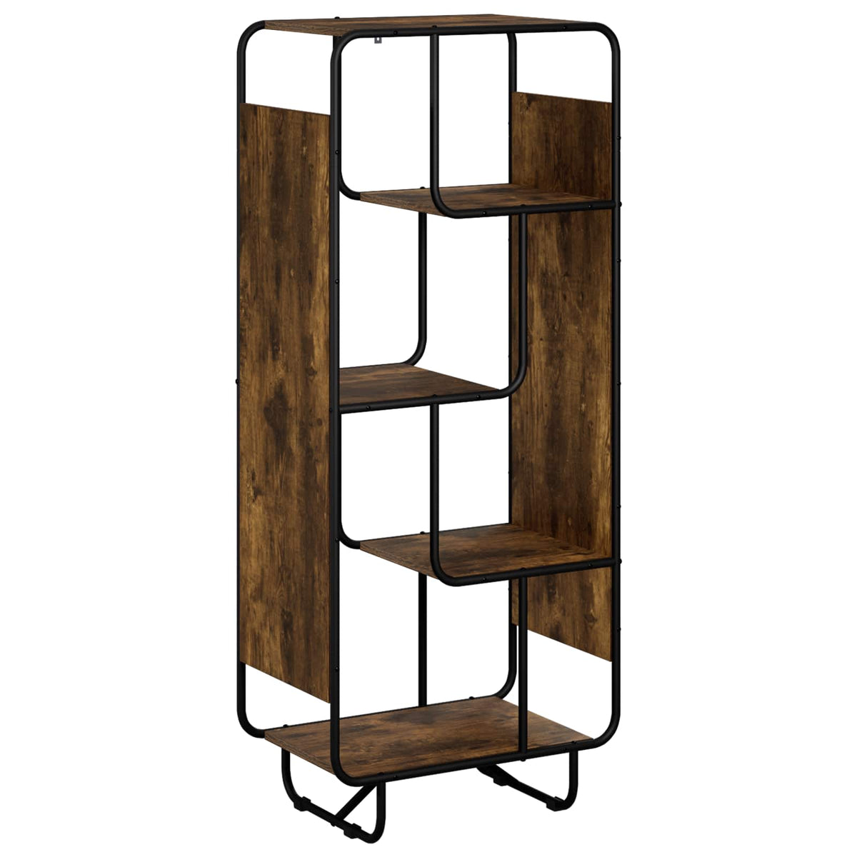 Hoge kast Gerookt eiken 60 x 37,5 x 144 cm Bewerkt hout