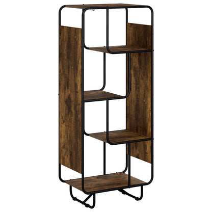 Hoge kast Gerookt eiken 60 x 37,5 x 144 cm Bewerkt hout