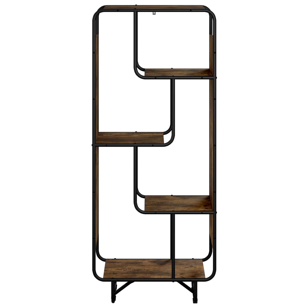 Hoge kast Gerookt eiken 60 x 37,5 x 144 cm Bewerkt hout