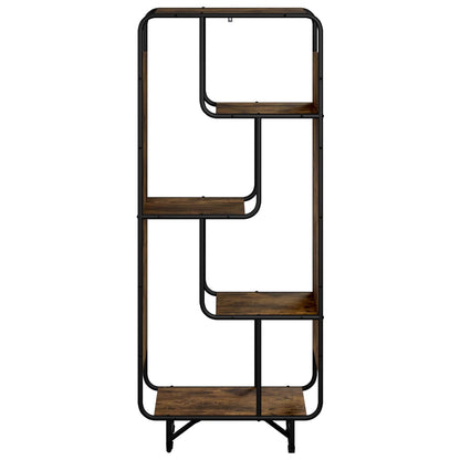 Hoge kast Gerookt eiken 60 x 37,5 x 144 cm Bewerkt hout