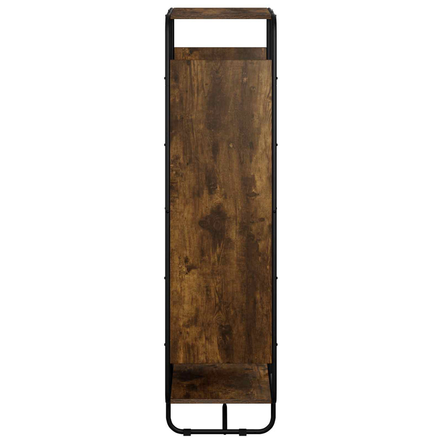 Hoge kast Gerookt eiken 60 x 37,5 x 144 cm Bewerkt hout