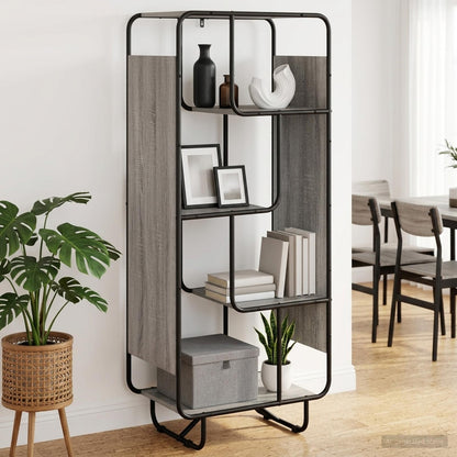 Hoge kast Grijs Sonoma 60 x 37,5 x 144 cm Bewerkt hout