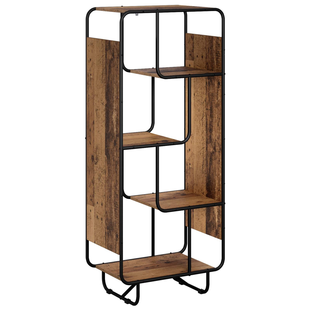 Hoge kast Oud hout 60 x 37,5 x 144 cm Bewerkt hout