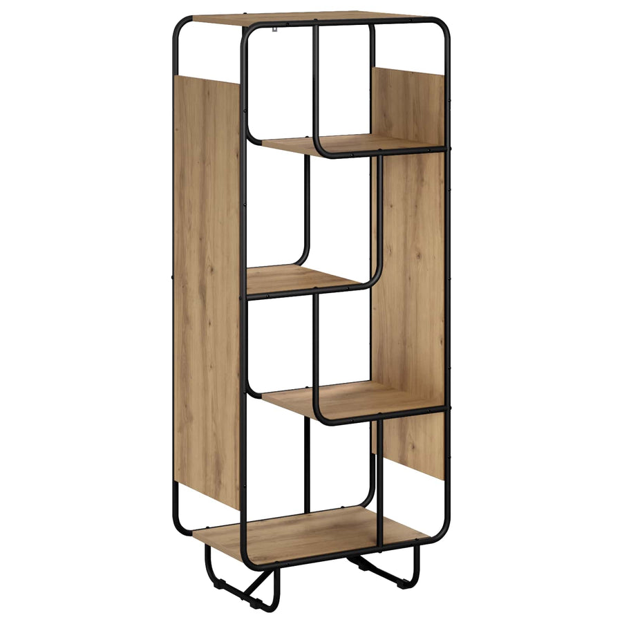 Hoge kast Artisanaal eiken 60 x 37,5 x 144 cm Bewerkt hout