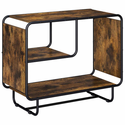 Dressoir Gerookt eiken 80 x 37.5 x 64.5 cm Bewerkt hout