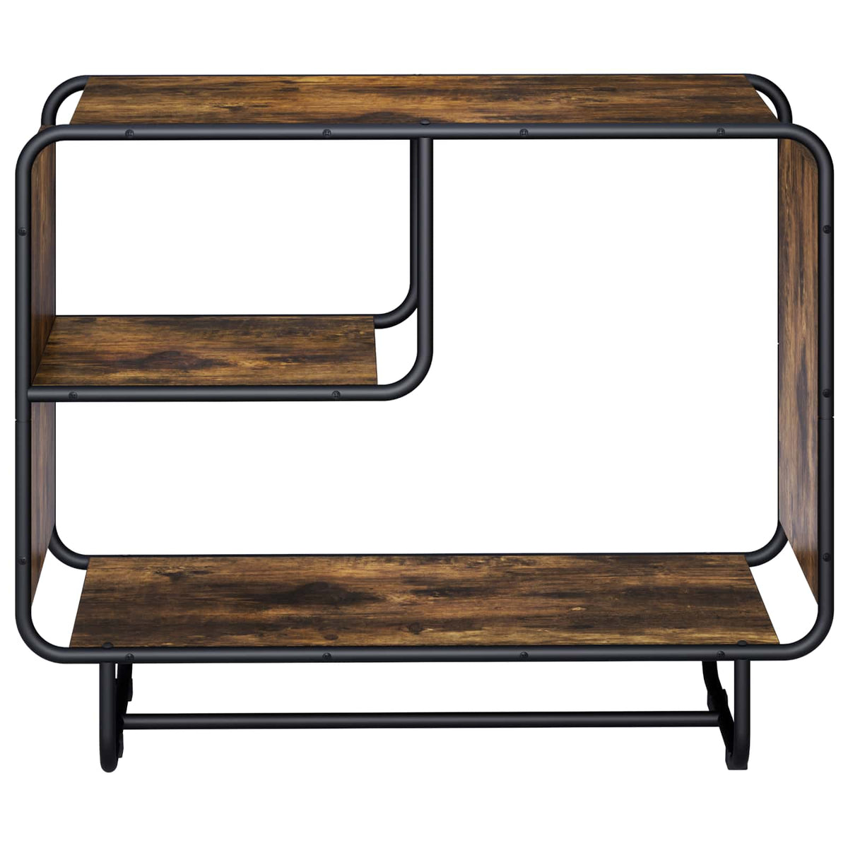 Dressoir Gerookt eiken 80 x 37.5 x 64.5 cm Bewerkt hout