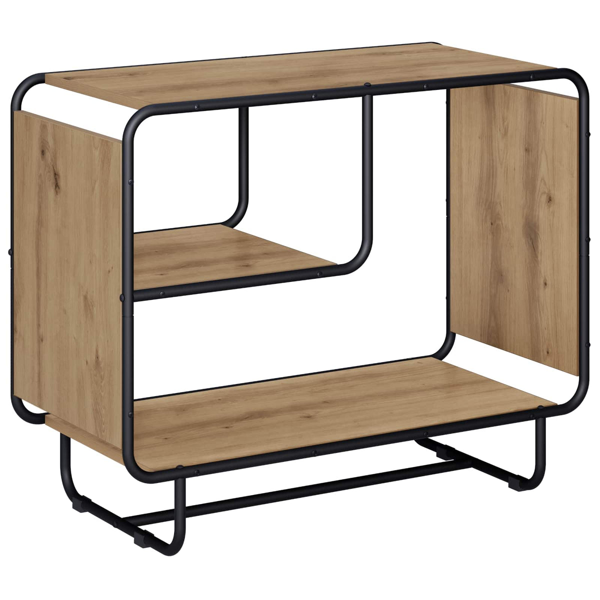 Dressoir Artisanaal eiken 80 x 37.5 x 64.5 cm Bewerkt hout