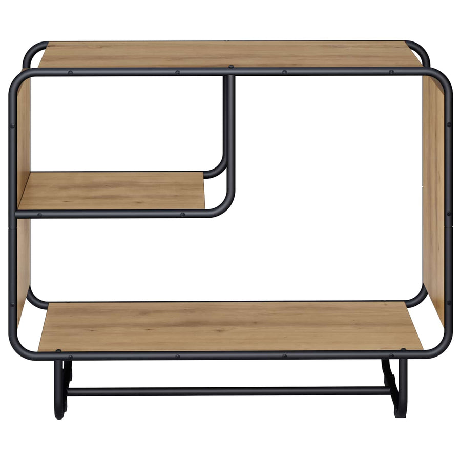 Dressoir Artisanaal eiken 80 x 37.5 x 64.5 cm Bewerkt hout