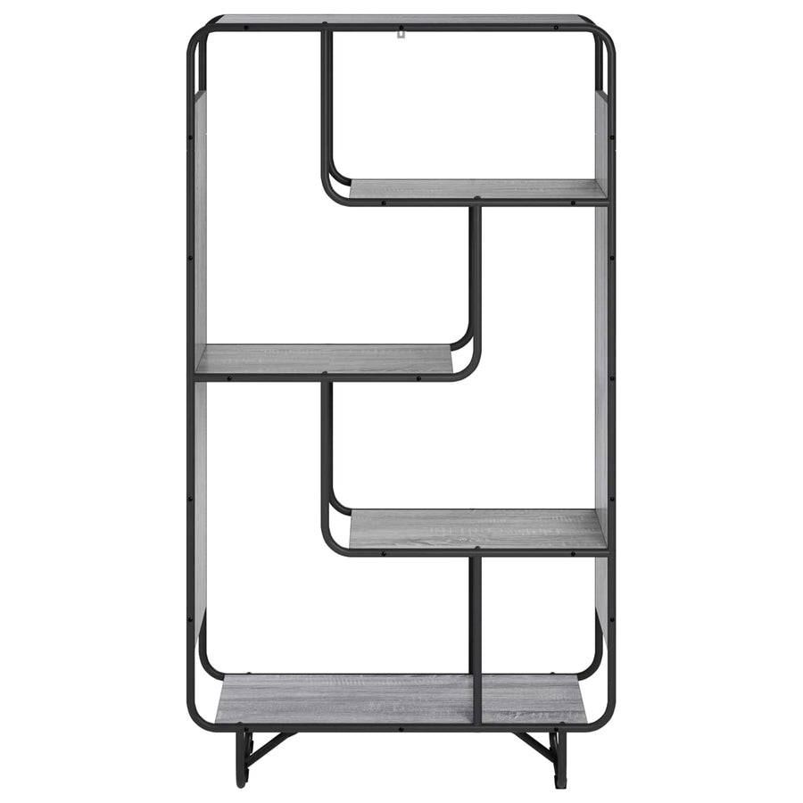 Hoge kast Grijs Sonoma 80 x 37,5 x 144 cm Bewerkt hout