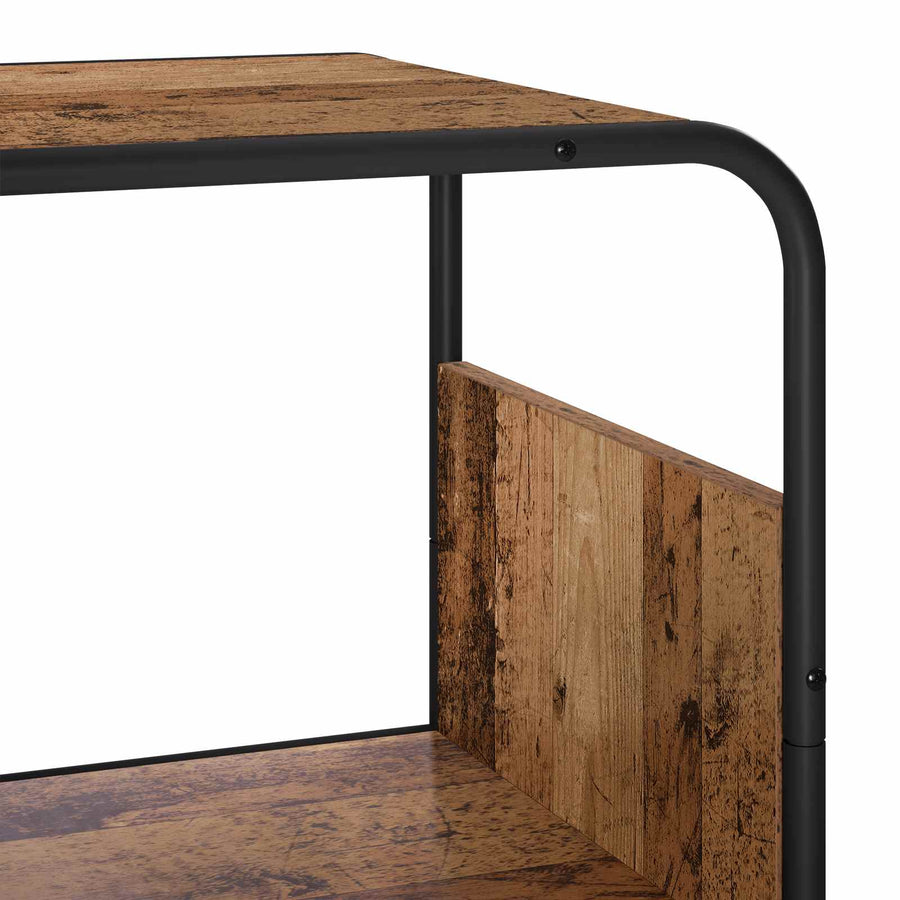 Hoge kast Oud hout 80 x 37,5 x 144 cm Bewerkt hout