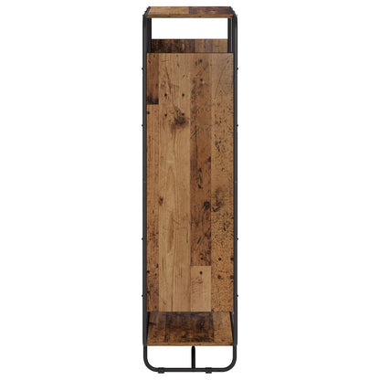 Hoge kast Oud hout 80 x 37,5 x 144 cm Bewerkt hout