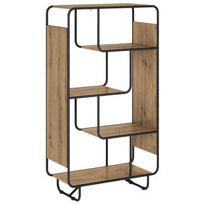 Hoge kast Artisanaal eiken 80 x 37,5 x 144 cm Bewerkt hout
